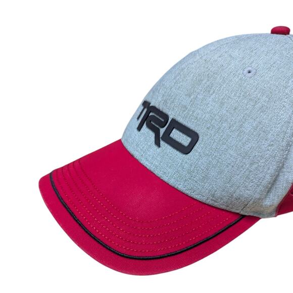 Vintage Toyota TRD Baseball Cap Hat Gray Red Racing Development Cars Unisex - Picture 4 of 8